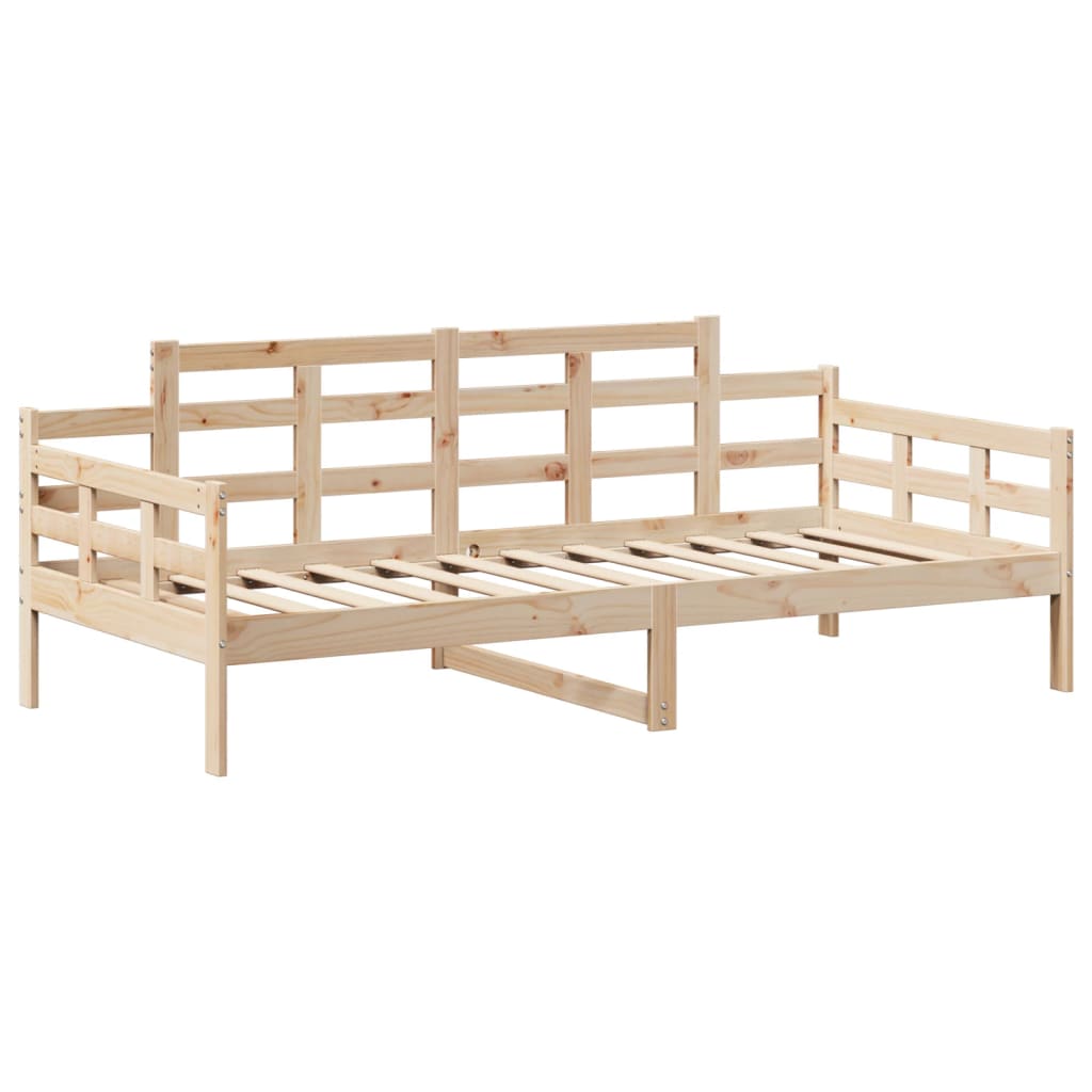 Day Bed with Roof 90x190 cm Solid Wood Pine