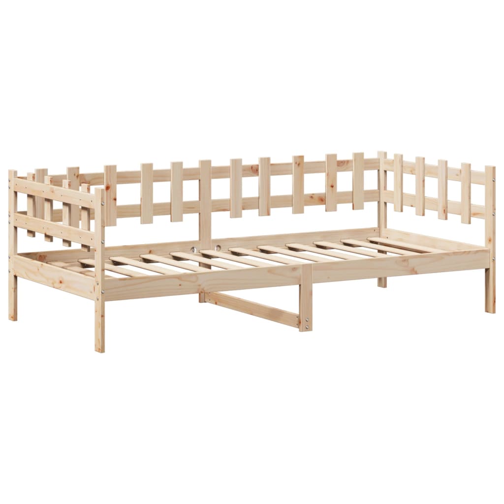 Day Bed with Roof without Mattress 90x200 cm Solid Wood