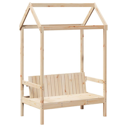 Day Bed and Bench Set with Roof 90x200 cm Solid Wood Pine