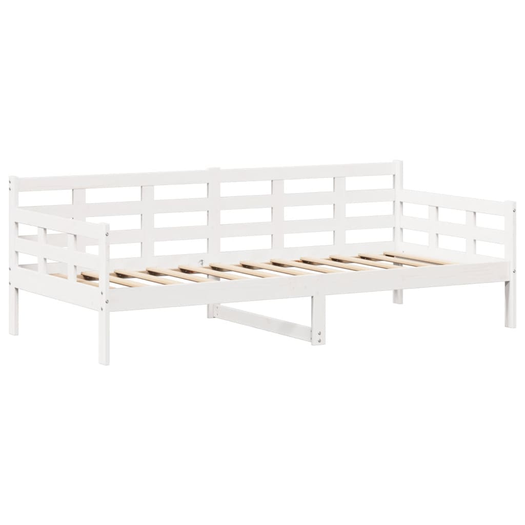 Day Bed with Roof White 90x200 cm Solid Wood Pine