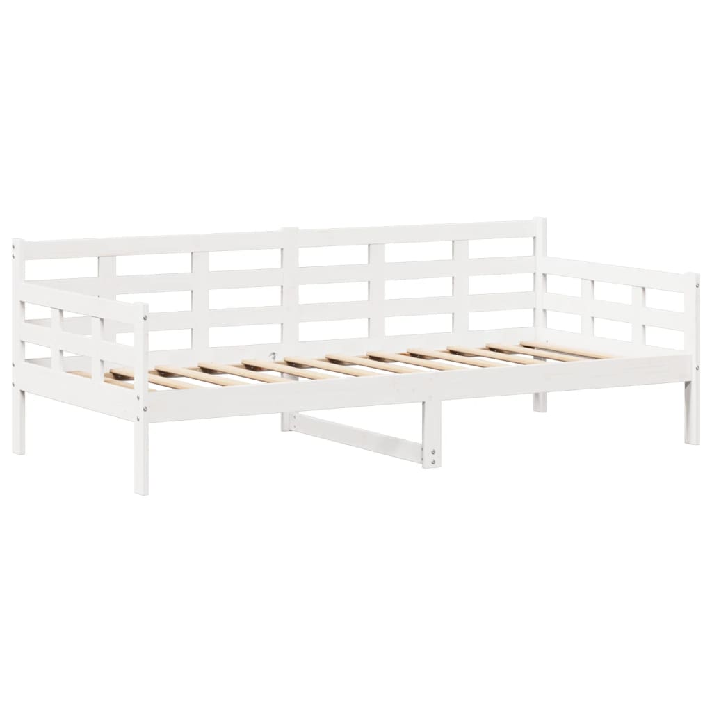 Day Bed with Roof White 90x190 cm Solid Wood Pine