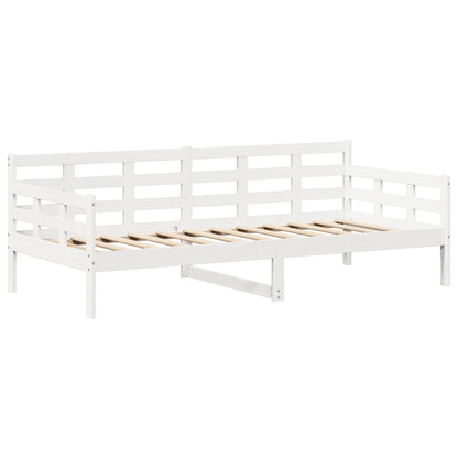 Day Bed with Roof White 90x190 cm Solid Wood Pine