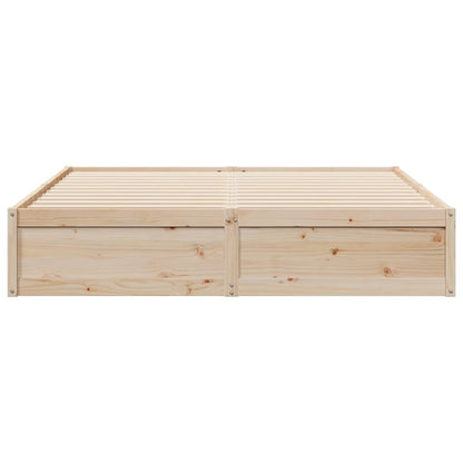 Bed Frame 180x200 cm Super King Solid Wood Pine