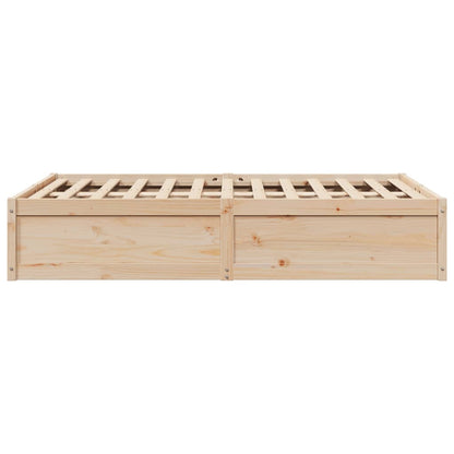 Bed Frame 120x190 cm Small Double Solid Wood Pine