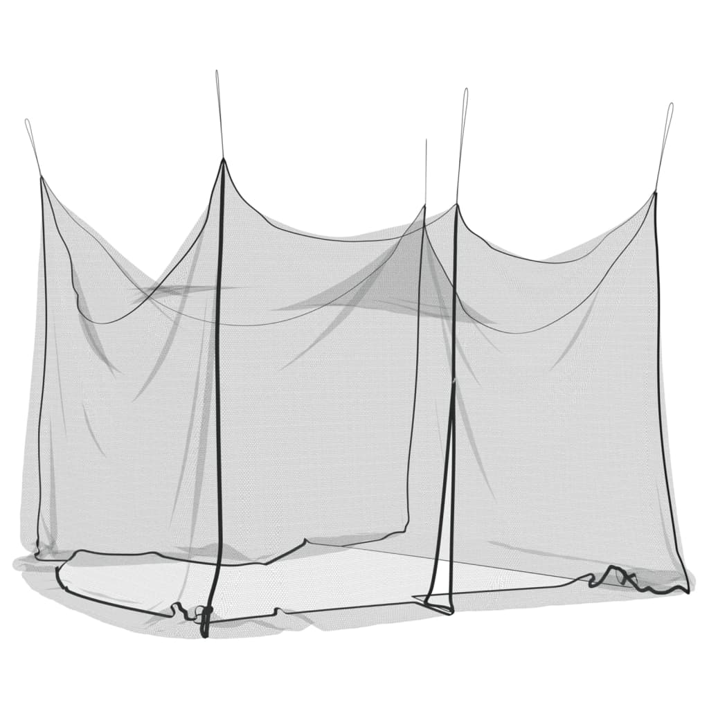 Mosquito Net for Indoor Outdoor 156 Mesh Black 300x300x250 cm