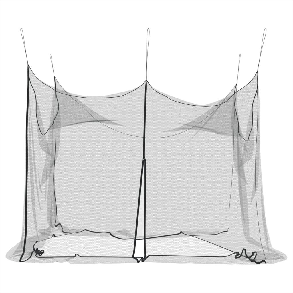 Mosquito Net for Indoor Outdoor 156 Mesh Black 300x300x250 cm