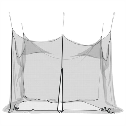 Mosquito Net for Indoor Outdoor 156 Mesh Black 300x300x250 cm