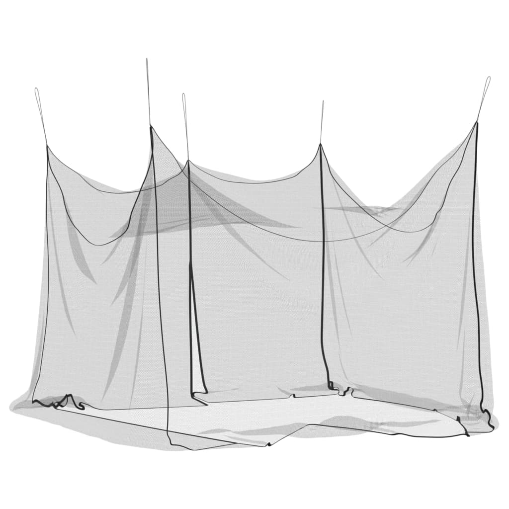 Mosquito Net for Indoor Outdoor 156 Mesh Black 300x300x250 cm