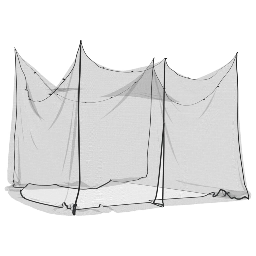 Mosquito Net for Indoor Outdoor 156 Mesh Black 300x300x200 cm