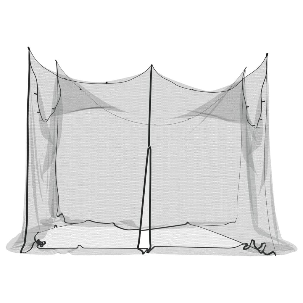 Mosquito Net for Indoor Outdoor 156 Mesh Black 300x300x200 cm