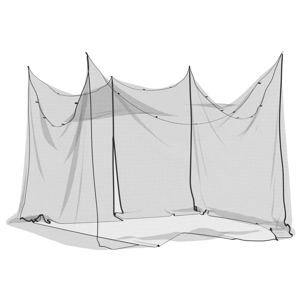 Mosquito Net for Indoor Outdoor 156 Mesh Black 300x300x200 cm