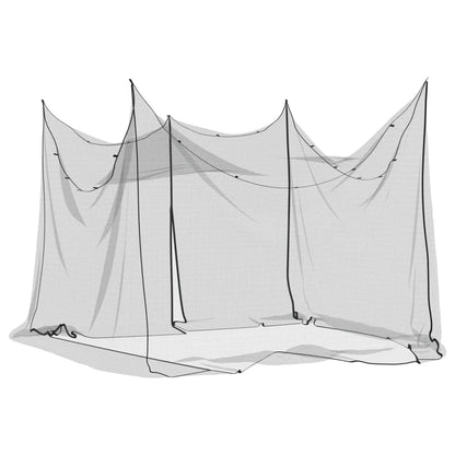 Mosquito Net for Indoor Outdoor 156 Mesh Black 300x300x200 cm