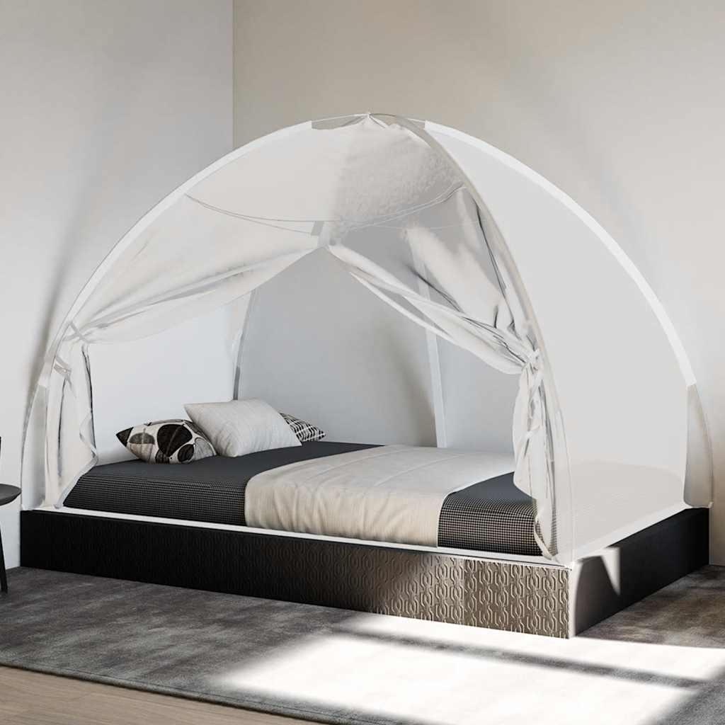 Mosquito Net Mongolia with Doors 220 Mesh White 200x120x130 cm