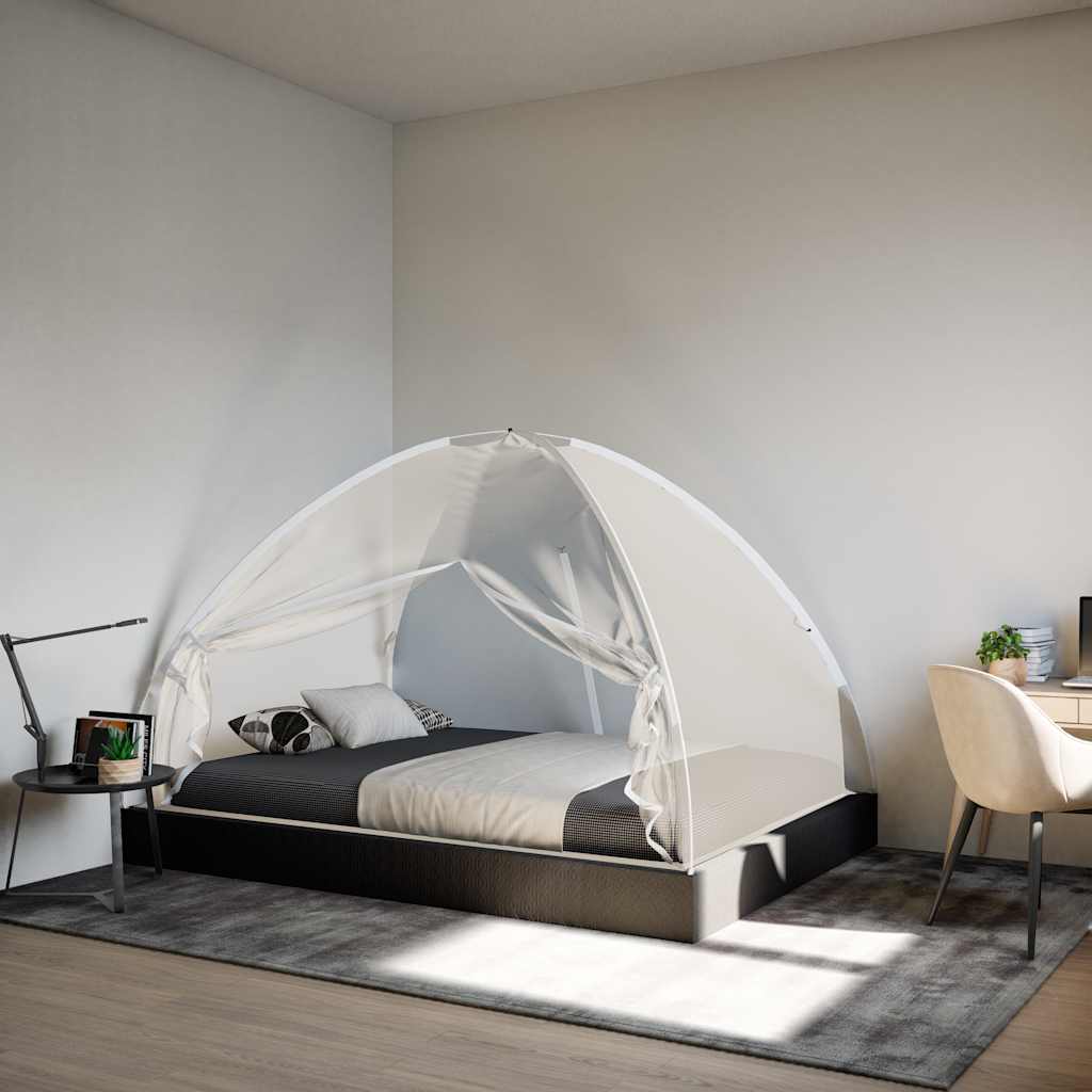 Mosquito Net Mongolia with Doors 220 Mesh White 200x120x130 cm