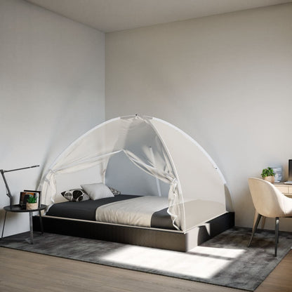 Mosquito Net Mongolia with Doors 220 Mesh White 200x150x140 cm