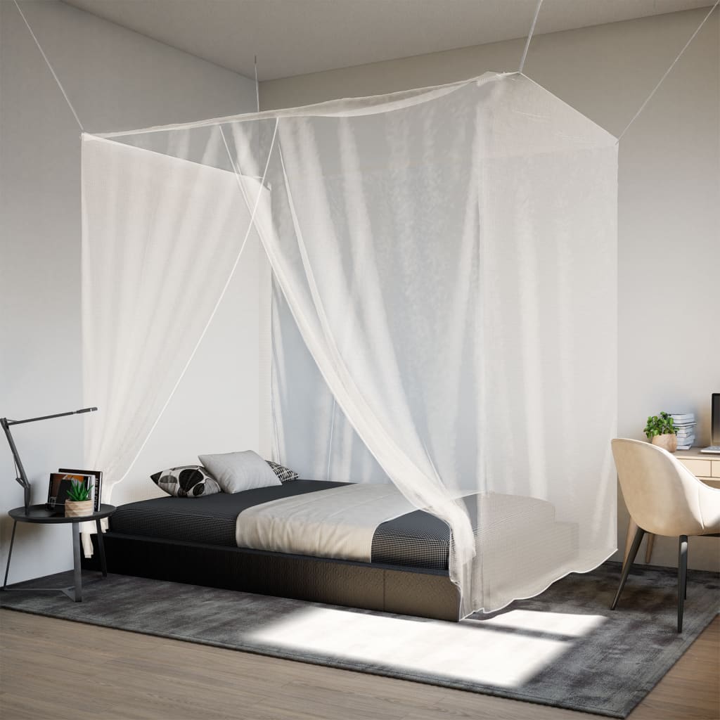 Hanging Mosquito Net 156 Mesh White 220x120x150 cm