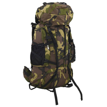 Hiking Backpack Green Camouflage 60 L Oxford Fabric