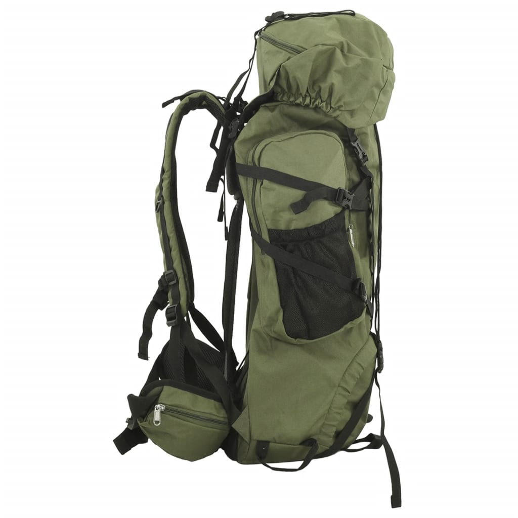 Hiking Backpack Army Green 80 L Oxford Fabric