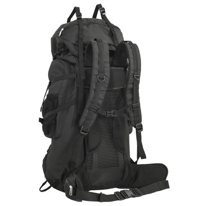 Hiking Backpack Black 100 L Oxford Fabric