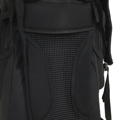 Hiking Backpack Black 100 L Oxford Fabric