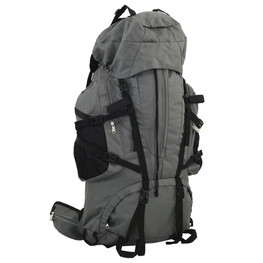 Hiking Backpack Grey 100 L Oxford Fabric