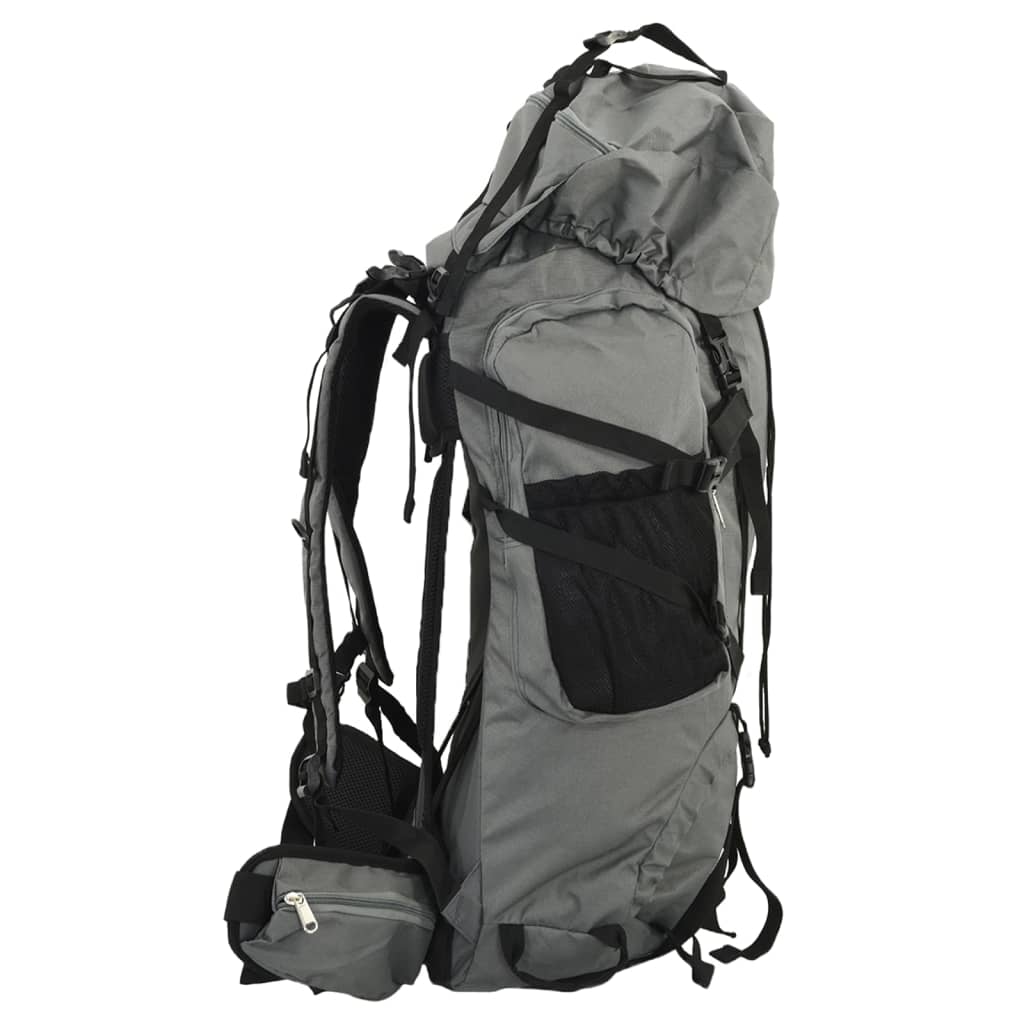 Hiking Backpack Grey 100 L Oxford Fabric