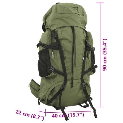 Hiking Backpack Army Green 100 L Oxford Fabric