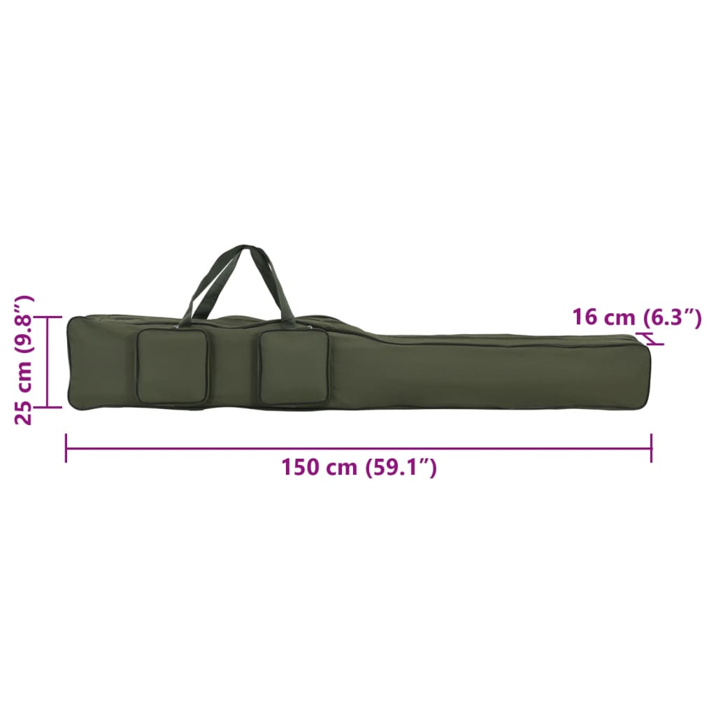 Fishing Rod Bag Dark Green 150 cm Oxford Fabric