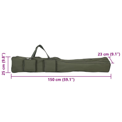 Fishing Rod Bag Dark Green 150 cm Oxford Fabric