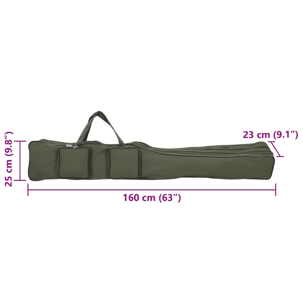 Fishing Rod Bag Dark Green 160 cm Oxford Fabric