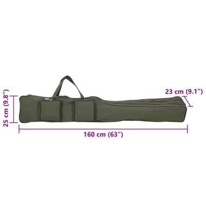 Fishing Rod Bag Dark Green 160 cm Oxford Fabric