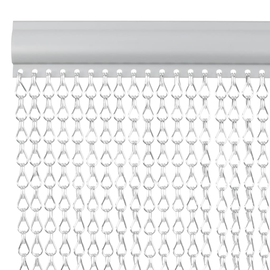 Chain Door Fly Screen 56x202 cm Aluminium