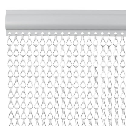 Chain Door Fly Screen 90x212 cm Aluminium