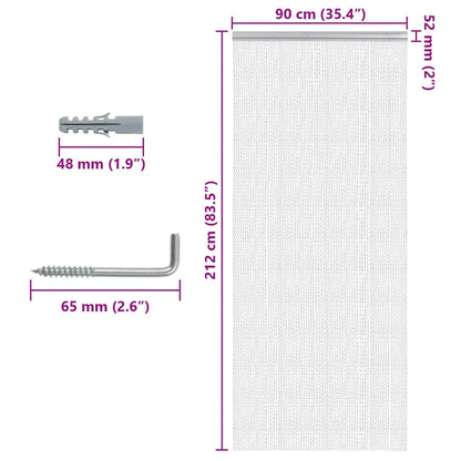 Chain Door Fly Screen 90x212 cm Aluminium