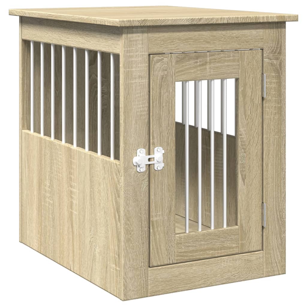 Dog Crate Furniture Sonoma Oak 45x62x59 cm Engineered Wood