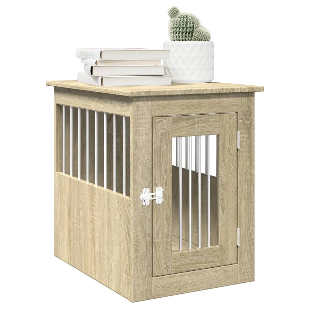 Dog Crate Furniture Sonoma Oak 45x62x59 cm Engineered Wood