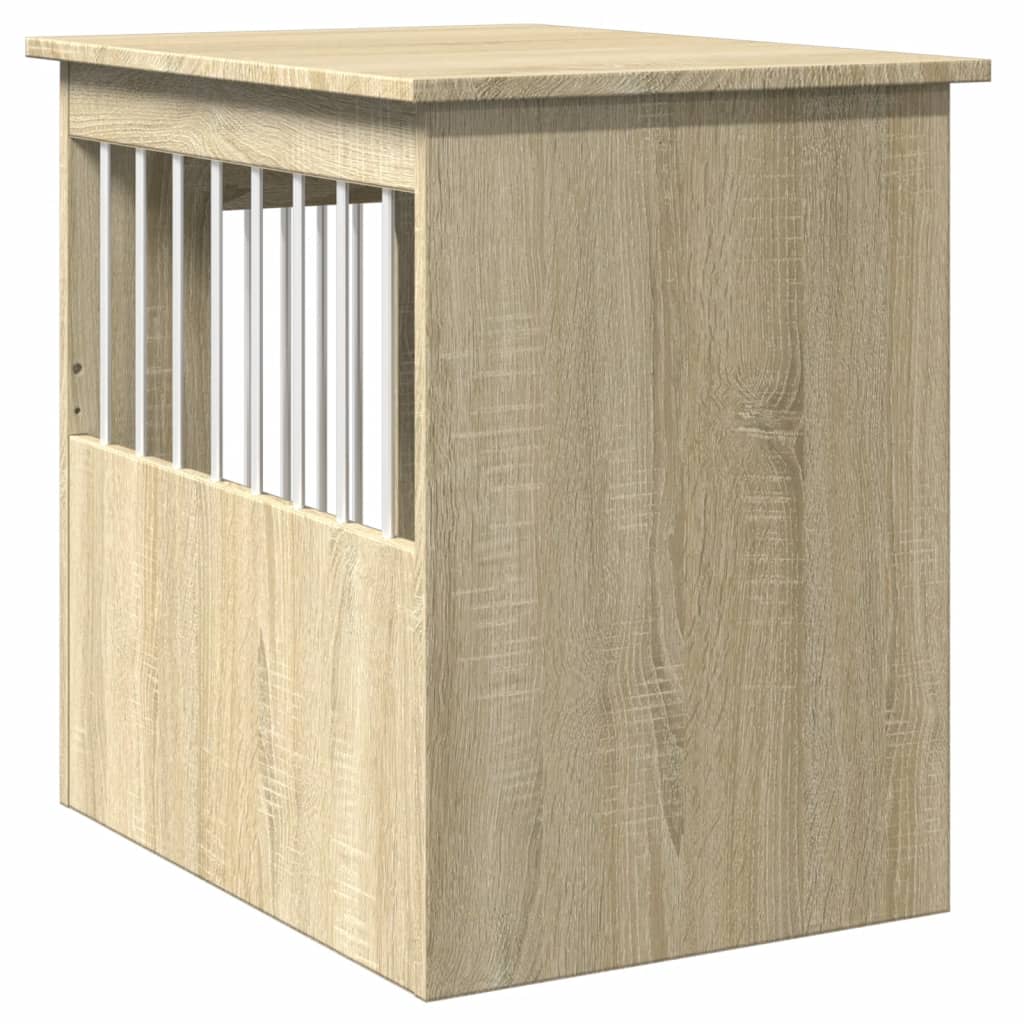 Dog Crate Furniture Sonoma Oak 45x62x59 cm Engineered Wood