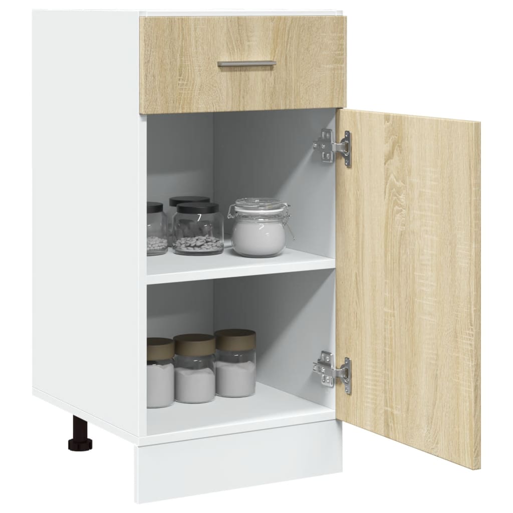 Drawer Bottom Cabinet Sonoma Oak 40x46x81.5 cm Engineered Wood