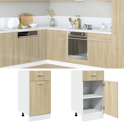 Drawer Bottom Cabinet Sonoma Oak 40x46x81.5 cm Engineered Wood