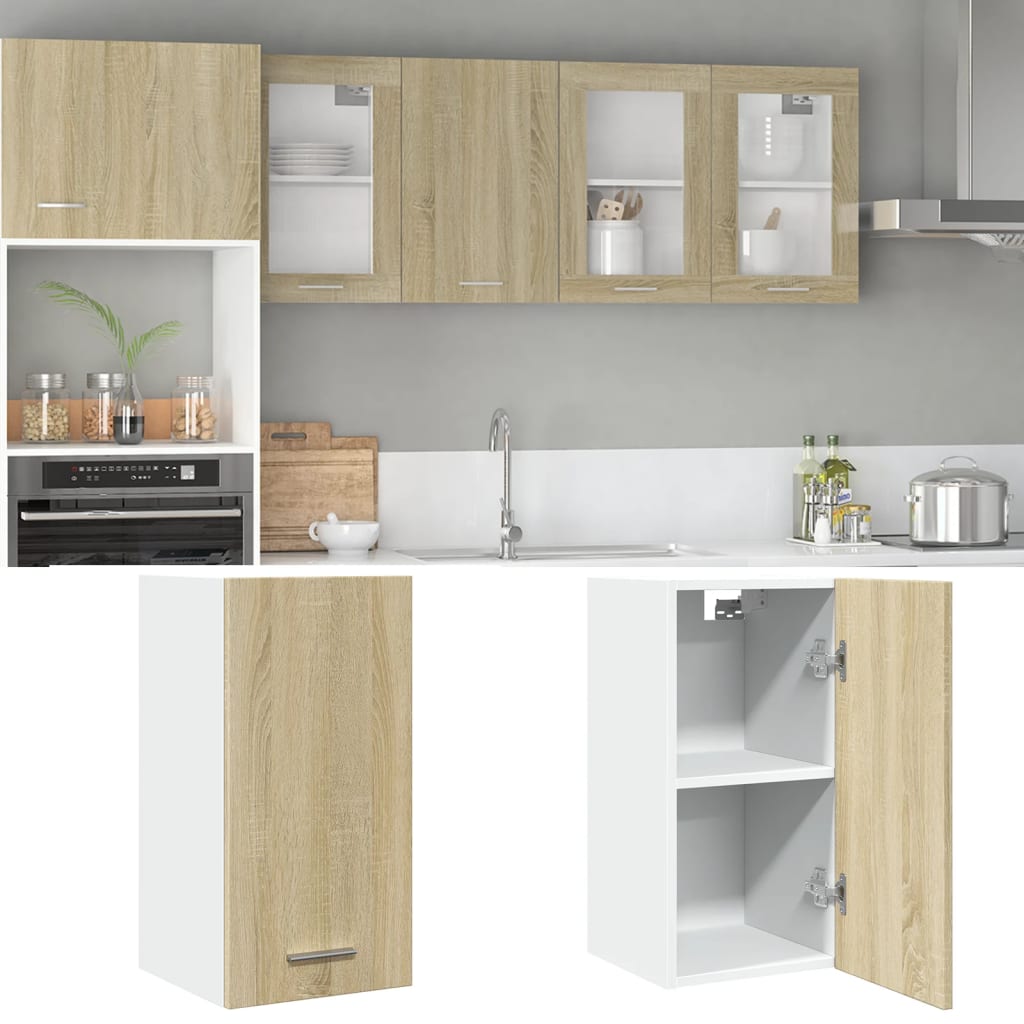 Hanging Cabinet Sonoma Oak 29.5x31x60 cm Engineered Wood