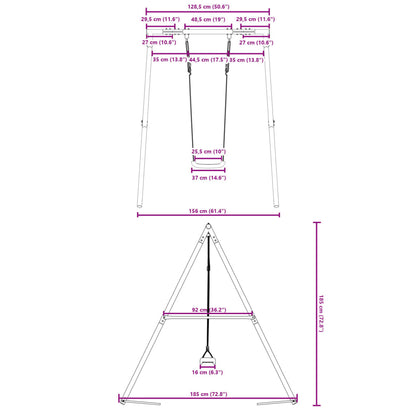 Outdoor Swing Set with Swing