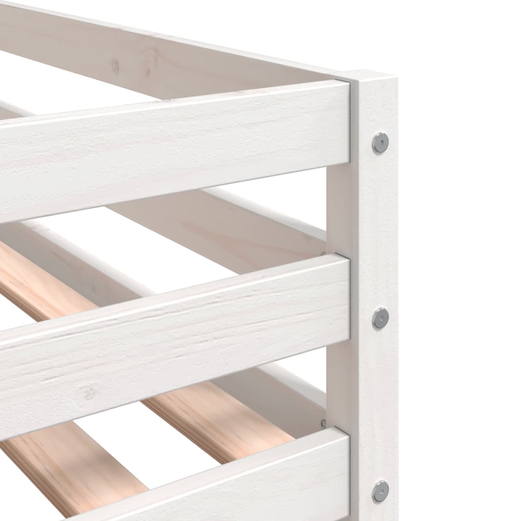 Bunk Bed without Mattress Pink 90x190 cm Single Solid Wood Pine