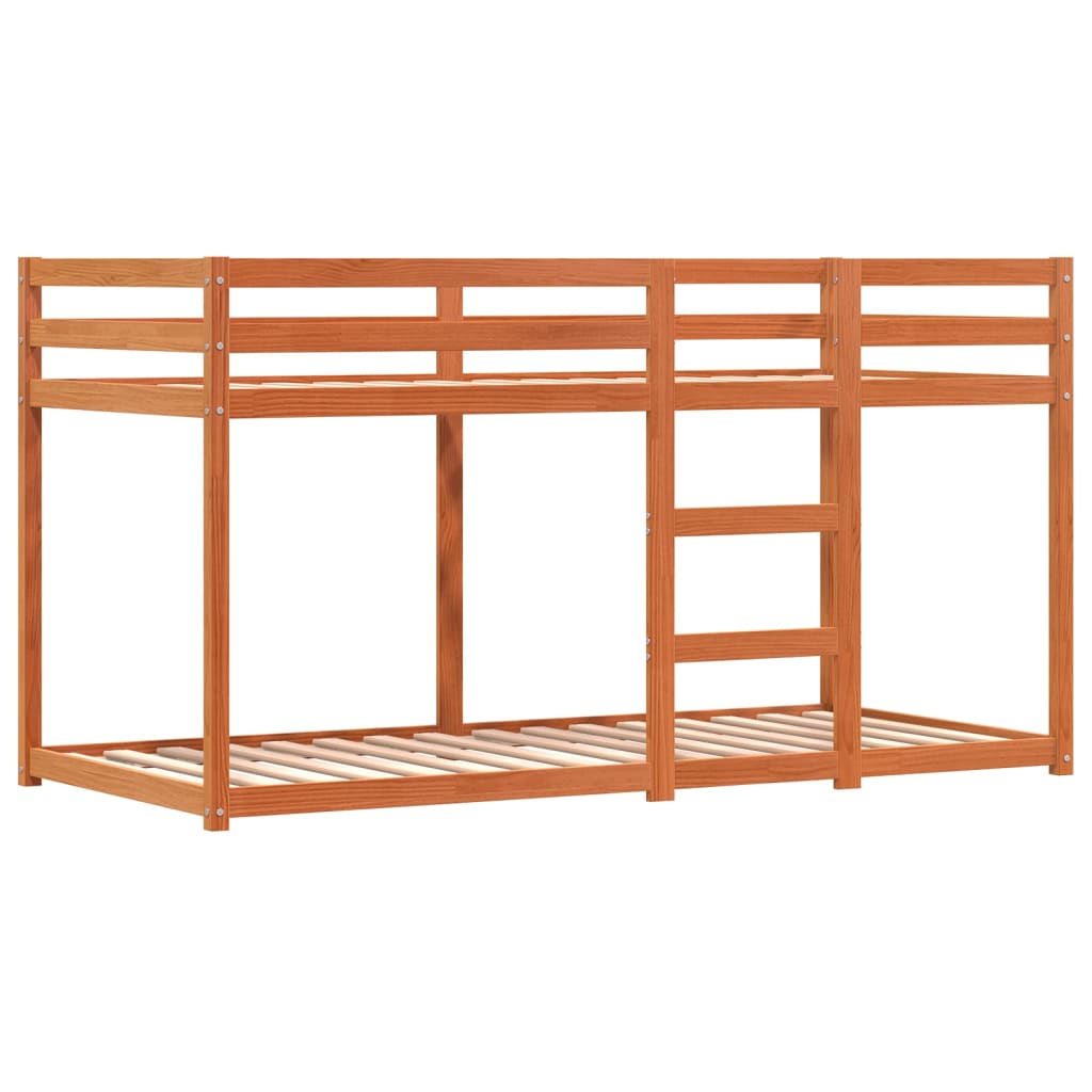 Bunk Bed without Mattress Pink 90x190 cm Single Solid Wood Pine