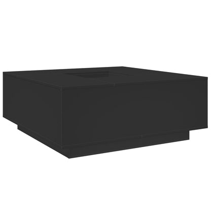 Coffee Table Black 100x100x40 cm Engineered Wood