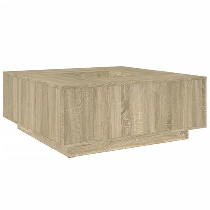 Coffee Table Sonoma Oak 100x100x40 cm Engineered Wood