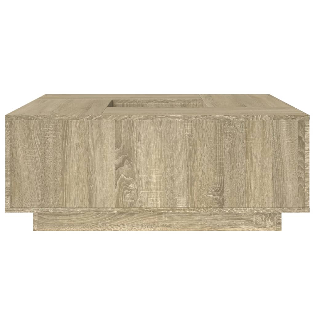 Coffee Table Sonoma Oak 100x100x40 cm Engineered Wood