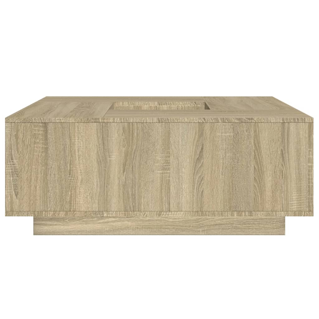 Coffee Table Sonoma Oak 100x100x40 cm Engineered Wood