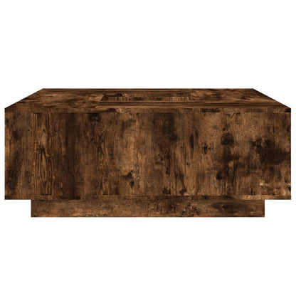 Coffee Table Smoked Oak 100x100x40 cm Engineered Wood