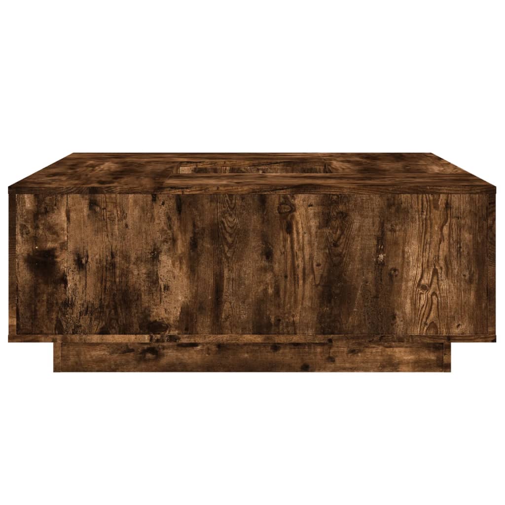 Coffee Table Smoked Oak 100x100x40 cm Engineered Wood