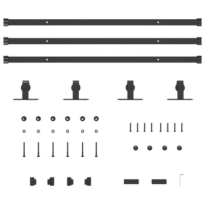 Sliding Cabinet Door Kit 244 cm Carbon Steel